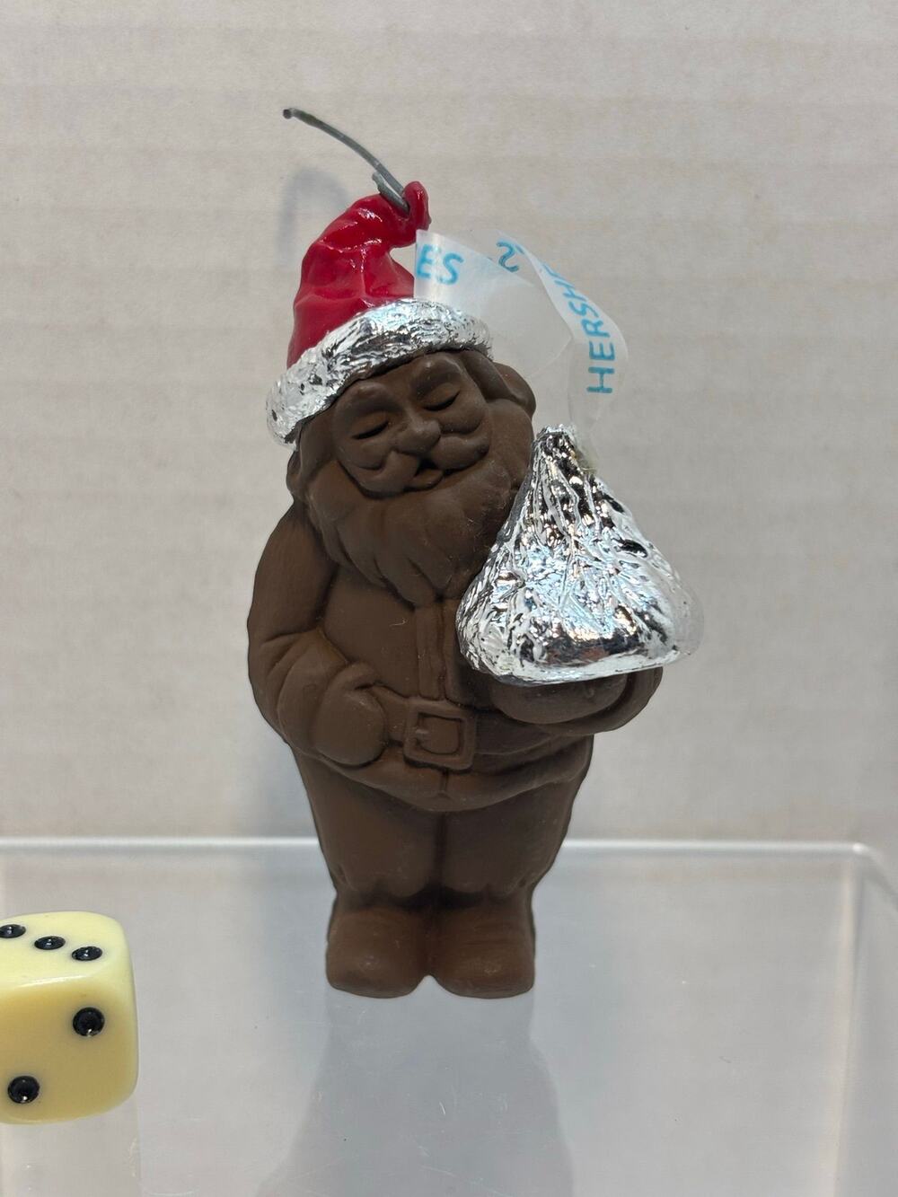 1988 Hallmark Keepsake "A Kiss From Santa" ornament.